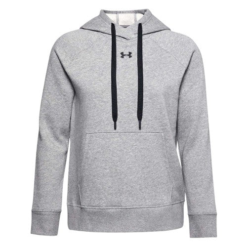 Front - Under Armour Womens/Ladies Rival Cotton Blend Drawstring Hoodie