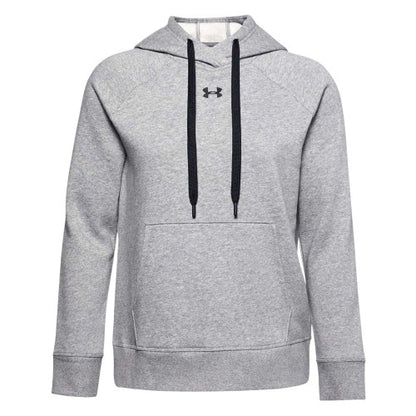 Front - Under Armour Womens/Ladies Rival Cotton Blend Drawstring Hoodie
