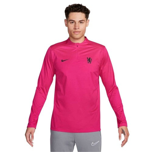Front - Nike Mens Strike Chelsea FC Storm-FIT Drill Top