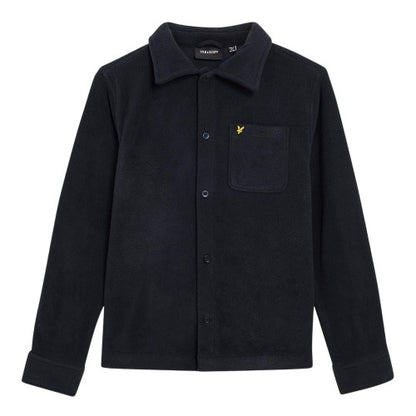 Front - Lyle & Scott Childrens/Kids Polar Fleece Pocket Overshirt