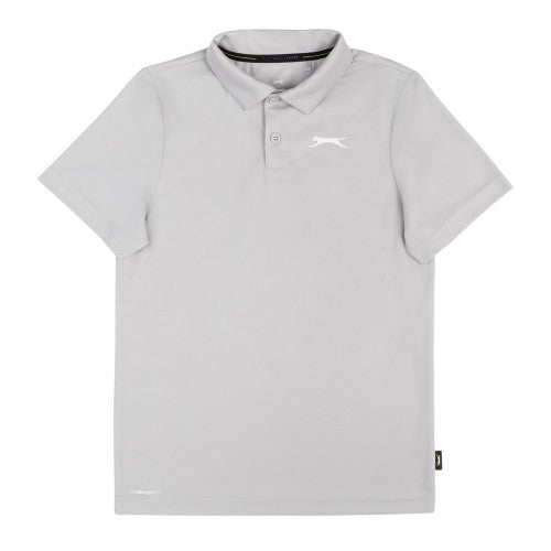 Front - Slazenger Childrens/Kids Solid Logo Short-Sleeved Polo Shirt