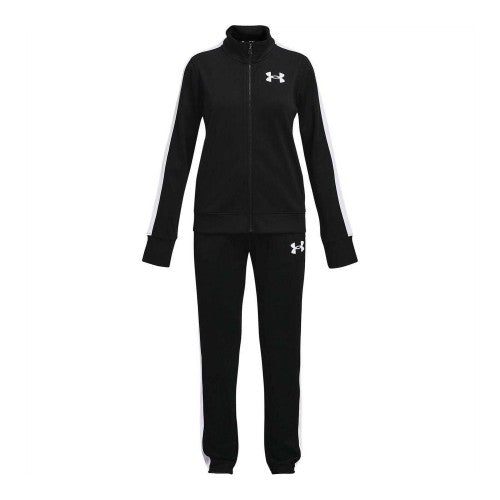 Front - Under Armour Girls Knitted Tracksuit