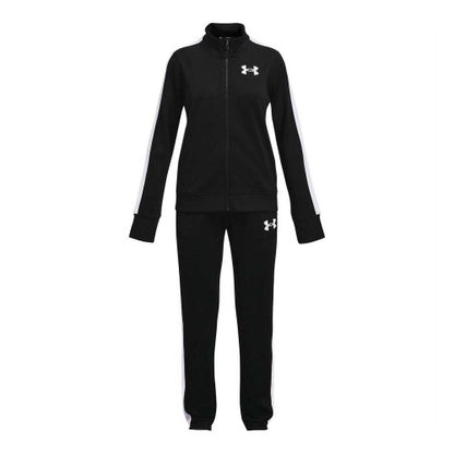Front - Under Armour Girls Knitted Tracksuit