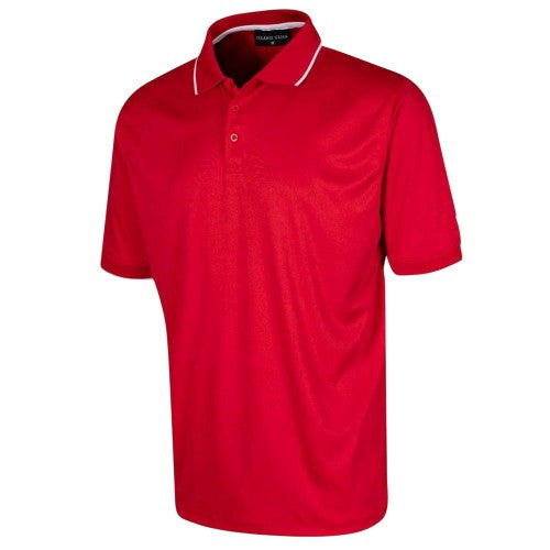 Front - Island Green Mens Performance Golf Polo Shirt