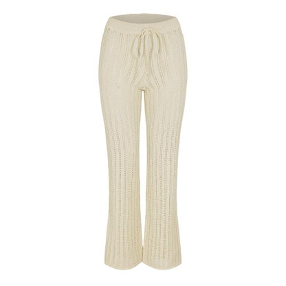 Front - Noisy May Womens/Ladies Ribbed Flared Pyjama Bottoms