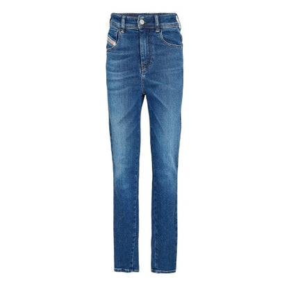 Front - Diesel Womens/Ladies High Rise Straight Leg Jeans