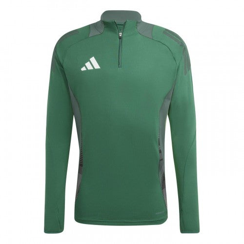 Front - Adidas Mens Half Zip Long-Sleeved Jersey