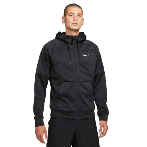Front - Nike Mens Dri-FIT Training Full Zip Hoodie