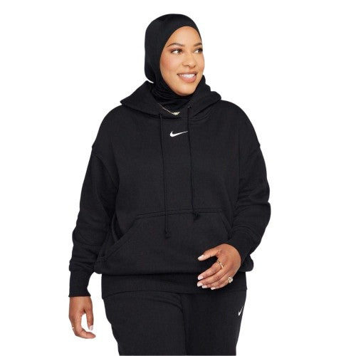 Front - Nike Womens/Ladies Phoenix Fleece Pull Over Oversized Hoodie