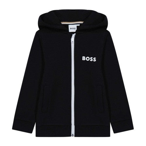 Front - Boss Childrens/Kids Logo Full Zip Hoodie