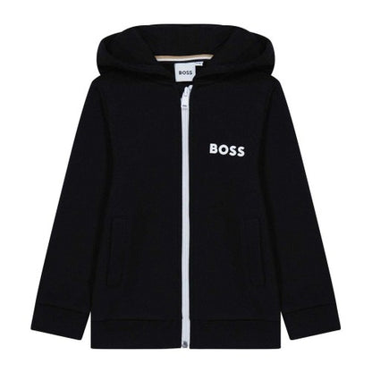 Front - Boss Childrens/Kids Logo Full Zip Hoodie