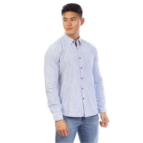 Front - Peter Werth Mens Regular Long-Sleeved Shirt