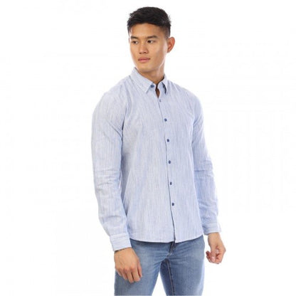 Front - Peter Werth Mens Regular Long-Sleeved Shirt