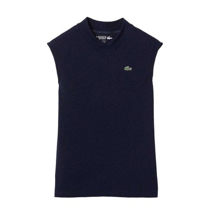 Front - Lacoste Womens/Ladies Organic Cotton Sleeveless Polo Shirt