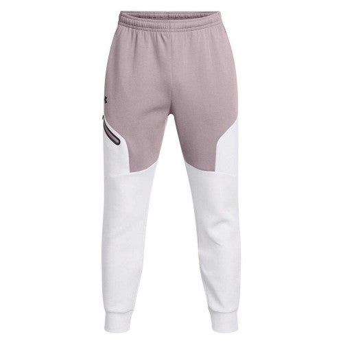 Front - Under Armour Mens Unstoppable Fleece Zip Pocket Joggers