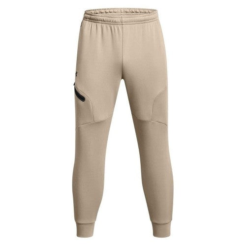 Front - Under Armour Mens Unstoppable Fleece Zip Pocket Joggers