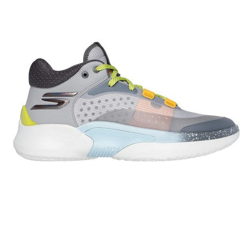 Front - Skechers Mens Resagrip Speckle Basketball Trainers
