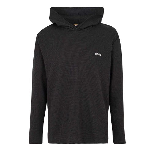 Front - Boss Mens Waffle Knit Pullover Hoodie