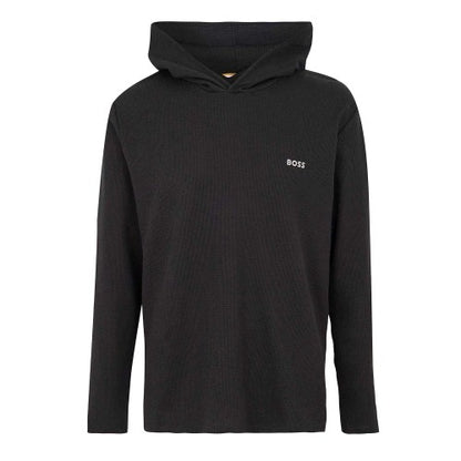 Front - Boss Mens Waffle Knit Pullover Hoodie