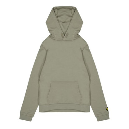 Front - Lyle & Scott Childrens/Kids Print Long-Sleeved Drawstring Hoodie