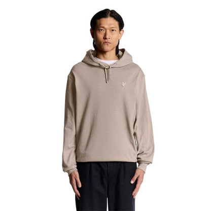 Front - Lyle & Scott Mens Cotton Blend Heavyweight Regular Pullover Hoodie