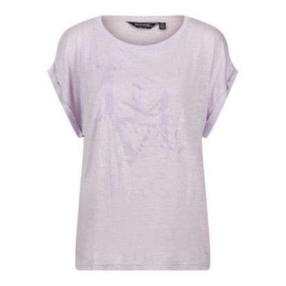 Front - Regatta Womens/Ladies Graphic Print Boyfriend T-Shirt