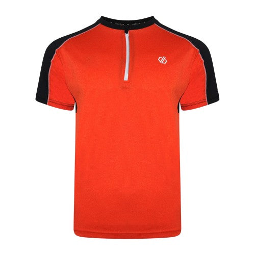 Front - Dare 2B Mens Li Colour Block Half Zip T-Shirt