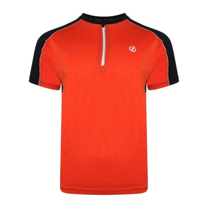 Front - Dare 2B Mens Li Colour Block Half Zip T-Shirt