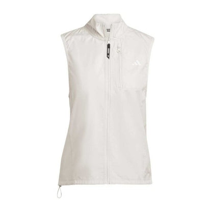 Front - Adidas Womens/Ladies Zip Pocket Sleeveless Gilet