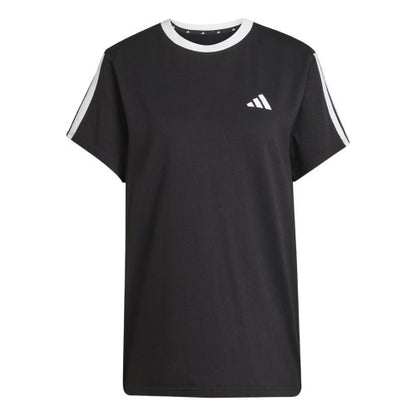 Front - Adidas Womens/Ladies Essentials 3 Stripes T-Shirt