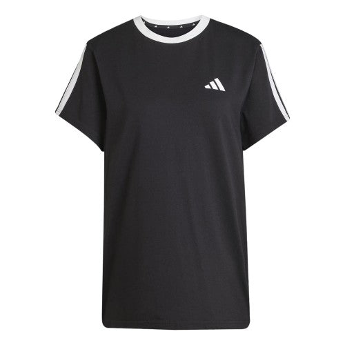 Front - Adidas Womens/Ladies Essentials 3 Stripes T-Shirt