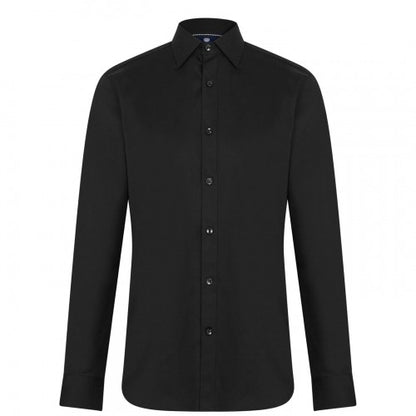 Front - Haines and Bonner Mens Sateen Slim Shirt