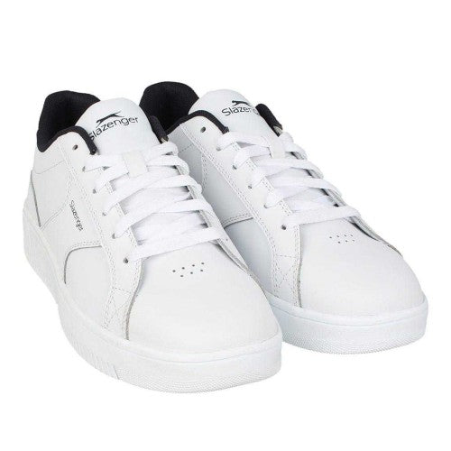 Front - Slazenger Childrens/Kids Starling Leather Trainers