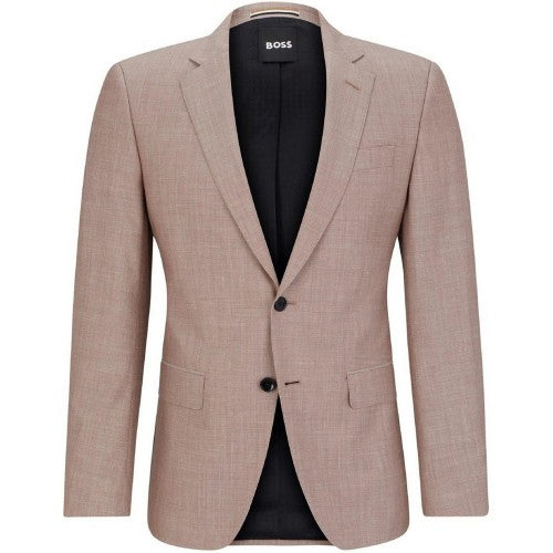 Front - Boss Mens Patterned Single-Breasted Blazer