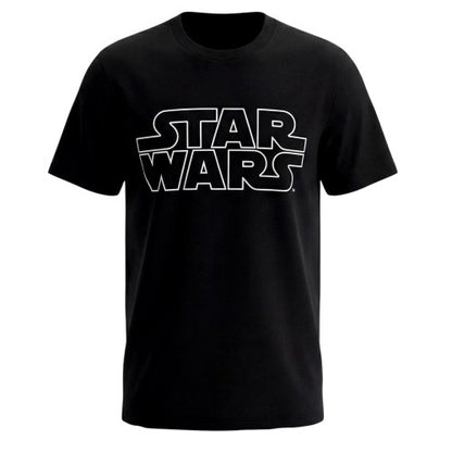 Front - Star Wars Mens Logo Short-Sleeved T-Shirt