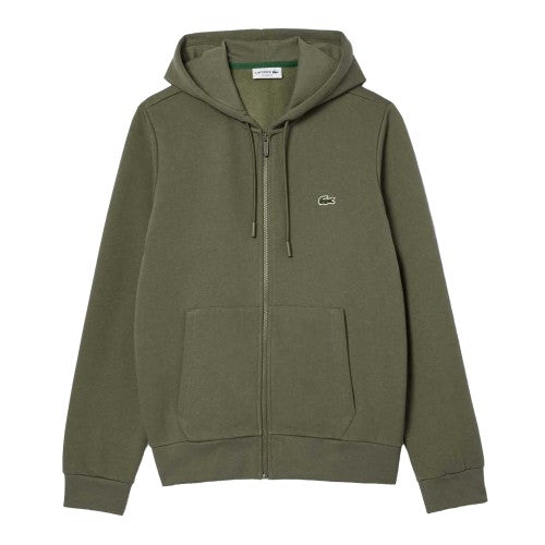 Front - Lacoste Mens Fleece Full Zip Hoodie
