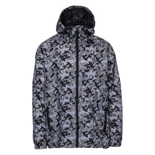 Front - Trespass Womens/Ladies Qikpac Camouflage Packaway Raincoat