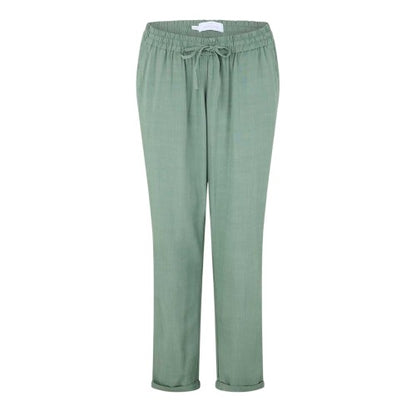 Front - Mamalicious Womens/Ladies Plain Roll Up Slim Trousers