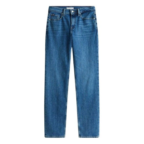 Front - Tommy Jeans Womens/Ladies 5 Pockets Straight Leg Jeans