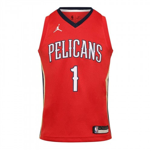 Front - New Orleans Pelicans Childrens/Kids Williamson Nike Basketball Jersey