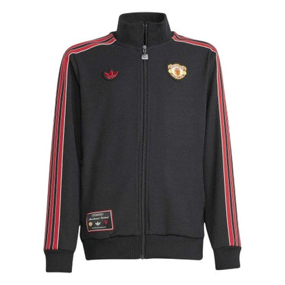 Front - Manchester United FC Childrens/Kids Adidas Track Top