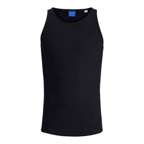 Front - Jack And Jones Mens Jordia Pointelle Tank Top