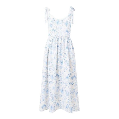 Front - French Connection Womens/Ladies Serenity Square Neck Sleeveless Midi Dress