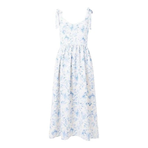 Front - French Connection Womens/Ladies Serenity Square Neck Sleeveless Midi Dress