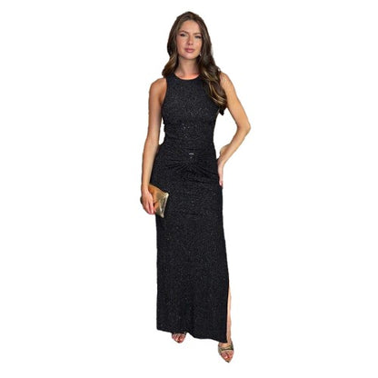 Front - AX Paris Womens/Ladies Sparkle O Ring Bodycon Dress