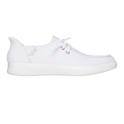 Front - Skechers Womens/Ladies Skipcute Canvas Trainers