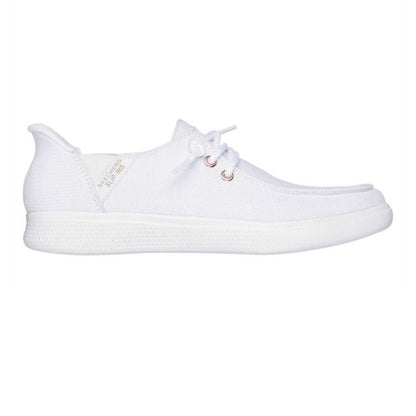 Front - Skechers Womens/Ladies Skipcute Canvas Trainers