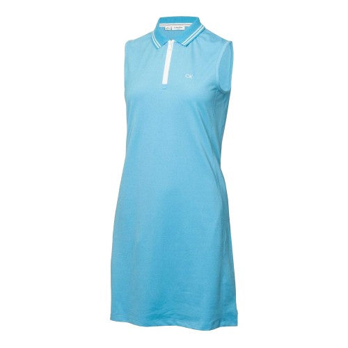 Front - Calvin Klein Womens/Ladies Collared Golf Shift Dress