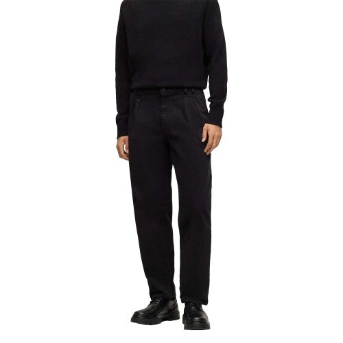 Front - Boss Mens Tulsa Logo Straight Chinos