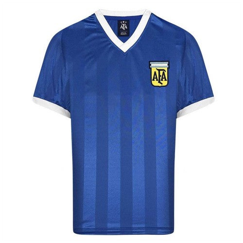Front - Score Draw Mens 1986 Argentina Away Shirt